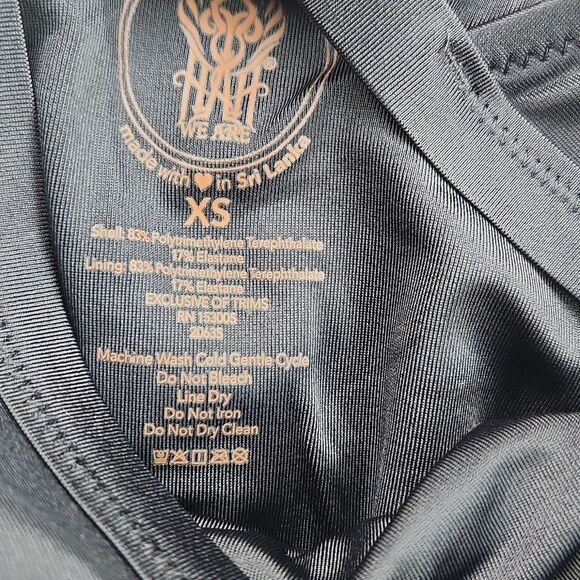 We Are HaH It Suits U Black Convertible One Piece 2in1 Ruched Dress Swimsuit XS - Picture 3 of 9